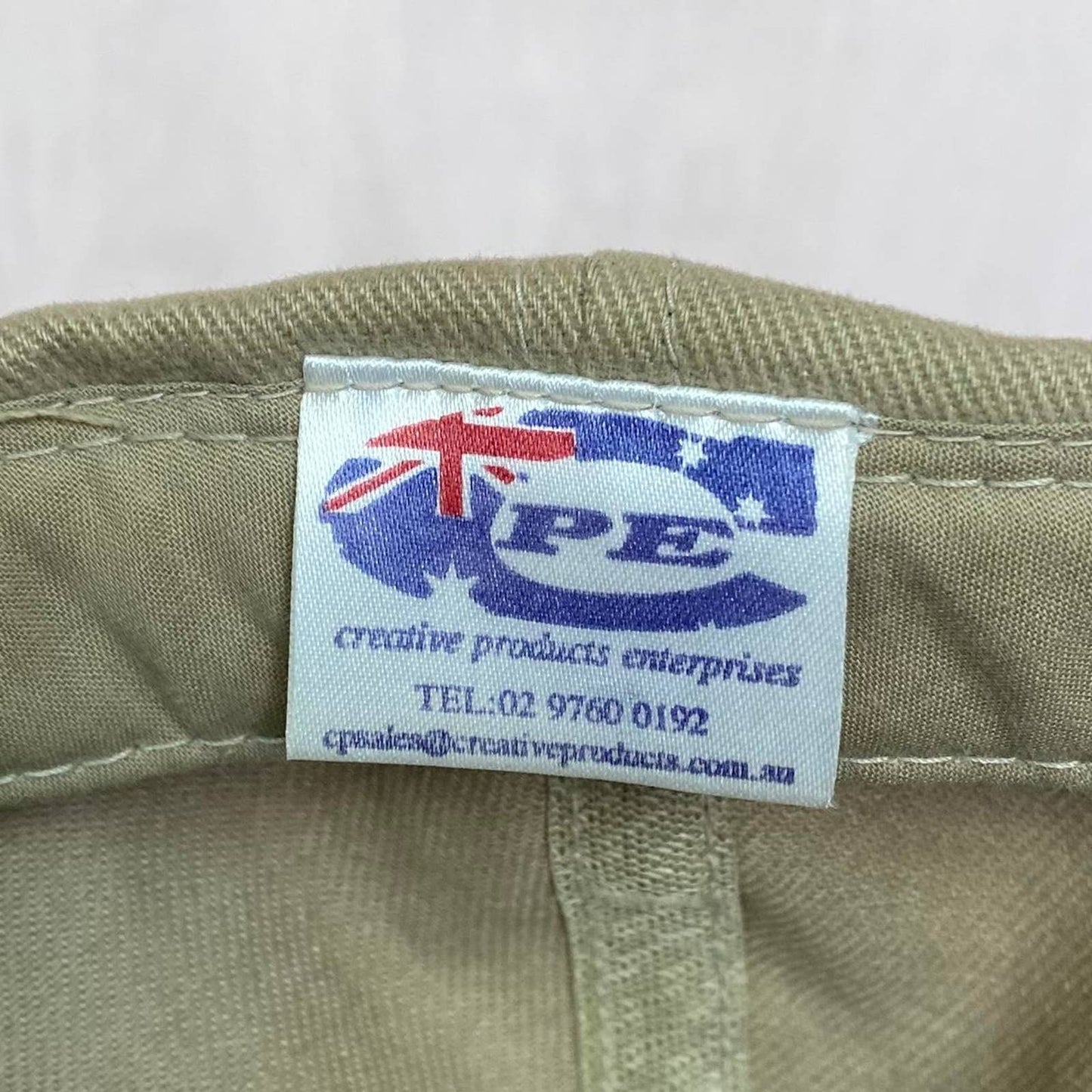 Vintage Australia Kangaroo Cap Suede Brim Hat in Tan