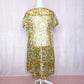 Vintage Floral Button Down See-Through Midi Dress