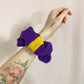Upcycled Minnesota Vikings Crop Tank & Scrunchie Set, Size S/M
