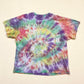 Secondhand Gildan Rainbow Swirl Ice Tie Dye T-Shirt, Size 2XL