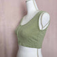 Secondhand Wild Fable Snap Front Ribbed Crop Tank Top, Size XS