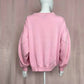 Upcycled Vintage Prestige Global Distressed Pink Crewneck, Size XL
