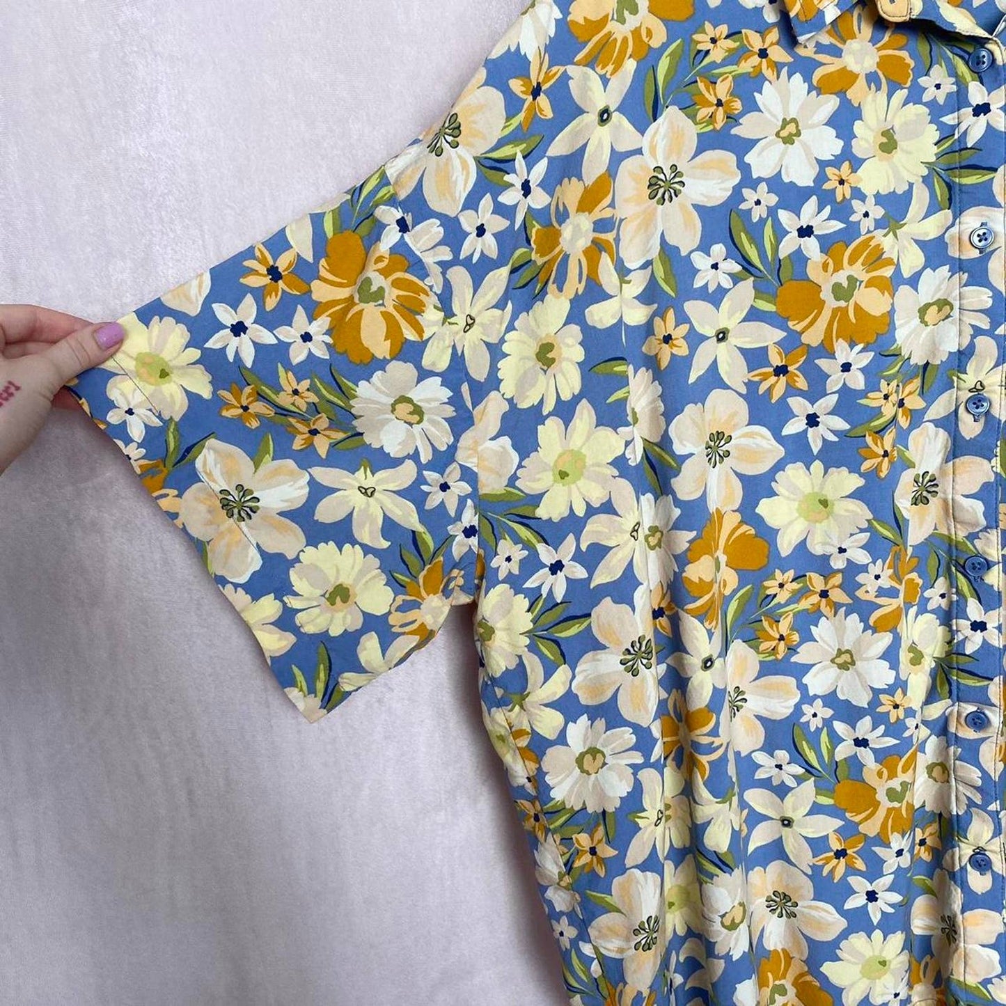 Y2K Arizona Jean Co Floral Button Up Shirt, Size XXXL