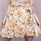 Secondhand American Eagle Floral Wrap Mini Skirt, Size Small