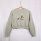 Reworked Arizona Cropped Crewneck, Size Small