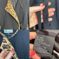 Vintage Kasper Leopard Print Black Blazer, Size Small