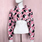 Reworked Yin Yang Half Zip Crop Sherpa, One Size