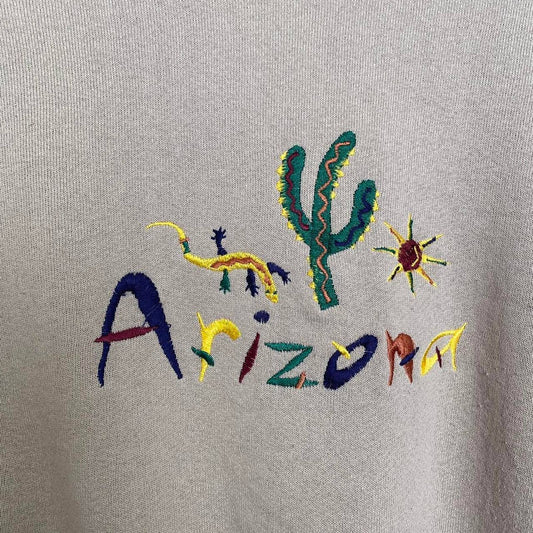 Reworked Arizona Cropped Crewneck, Size Small