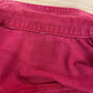 Upcycled Red Distressed Crop Denim Jacket, Size Small