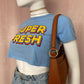 Reworked Super Fresh Crop Baby Tee, Size XS