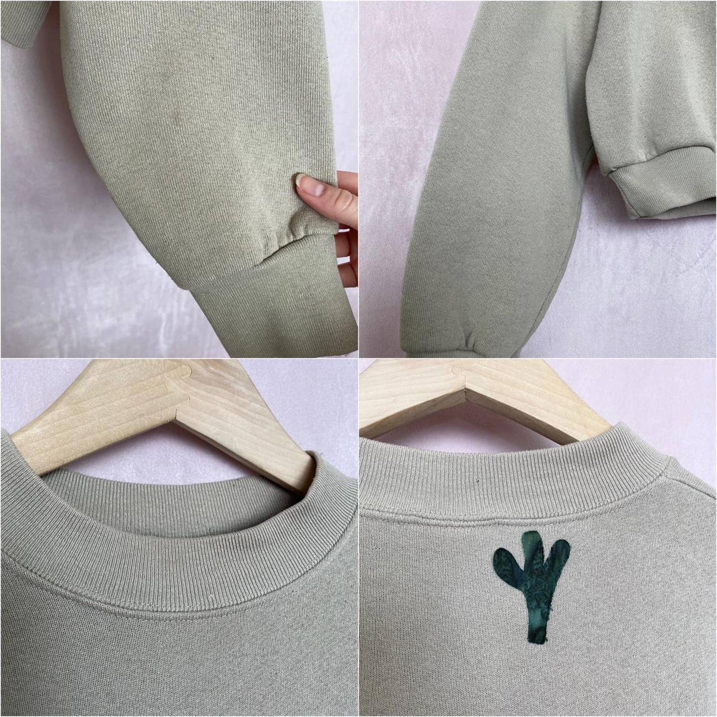 Reworked Arizona Cropped Crewneck, Size Small