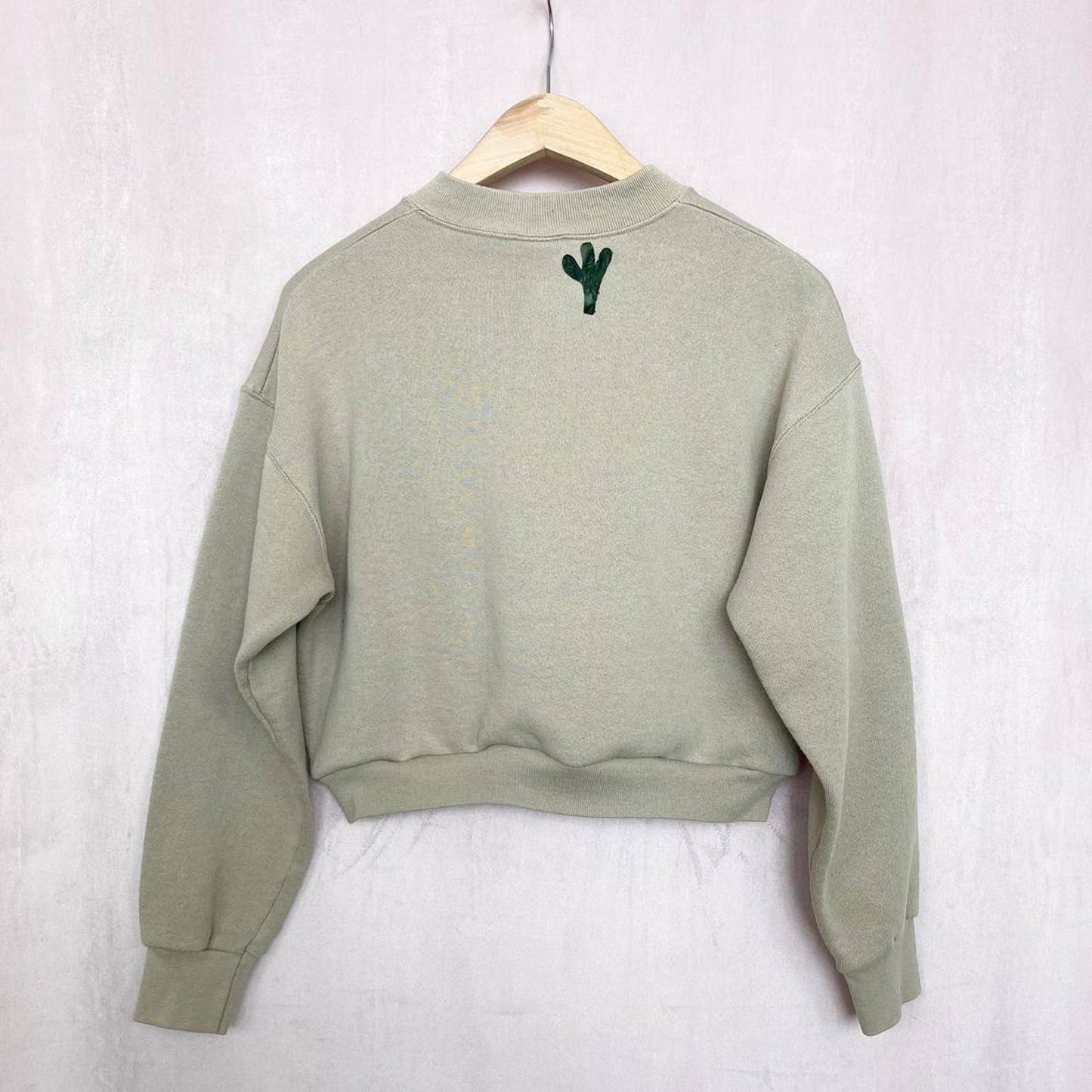 Reworked Arizona Cropped Crewneck, Size Small