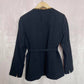 Vintage Kasper Leopard Print Black Blazer, Size Small