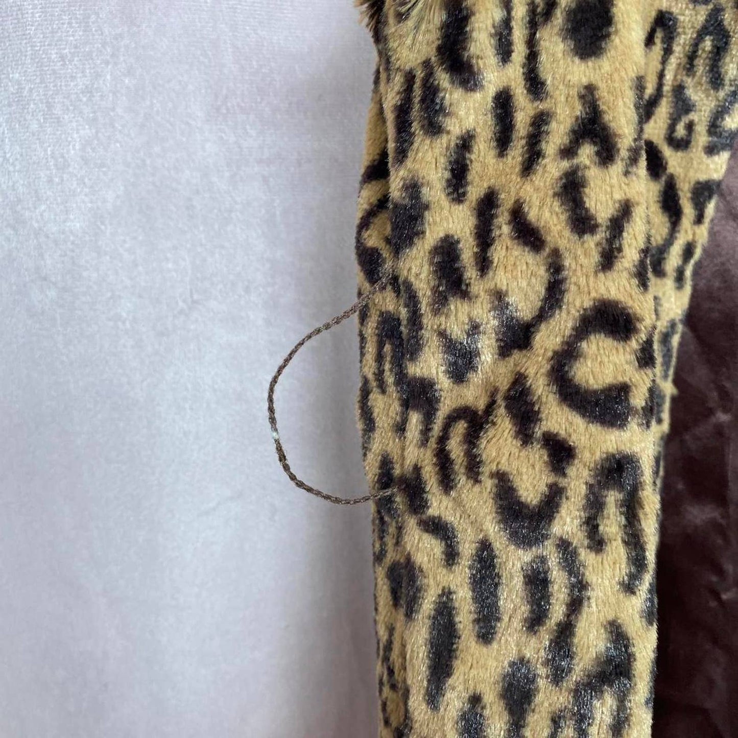 Y2K Beautees Leopard Print Faux Fur Vest, Size XS